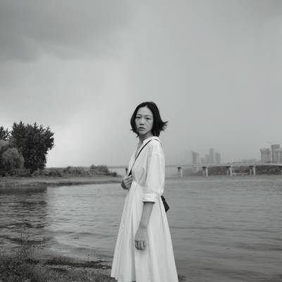 黑白模特