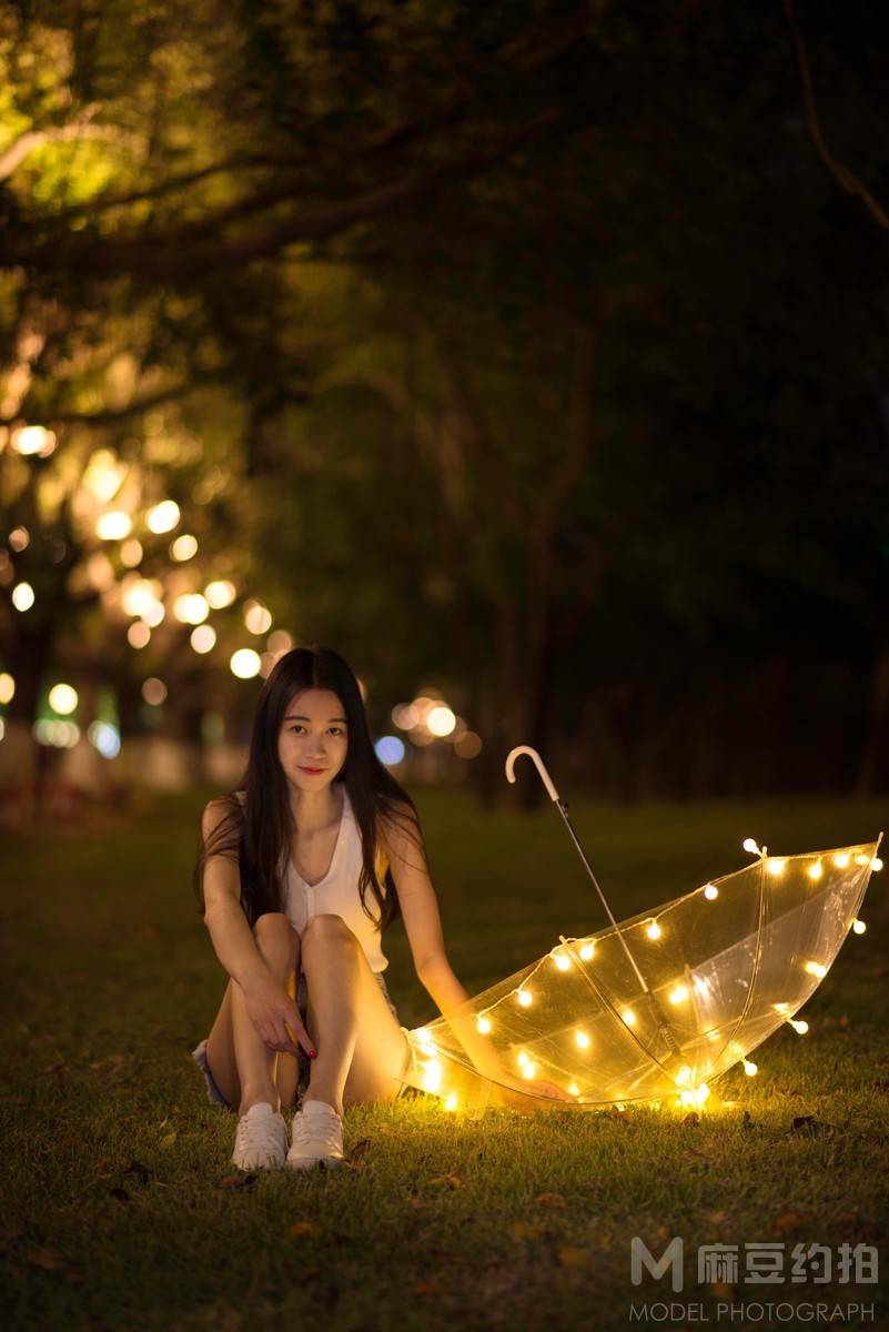 夜景模特