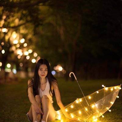 夜景模特