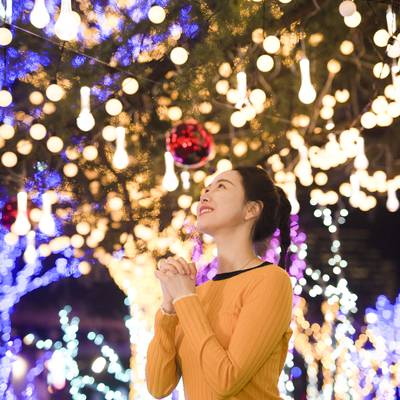 夜景模特