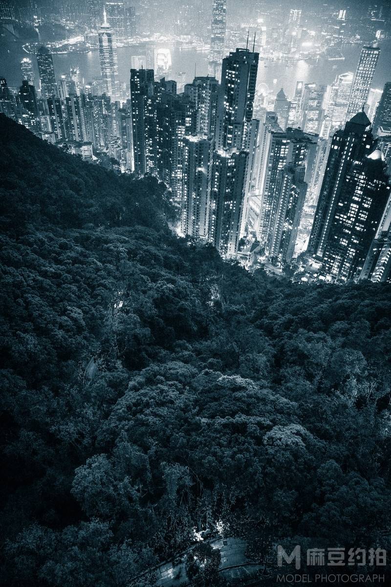夜景模特