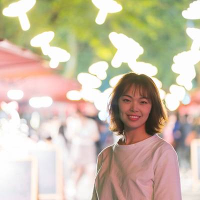 夜景模特