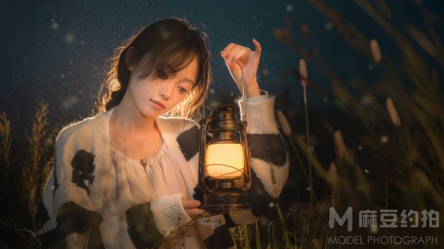 夜景模特