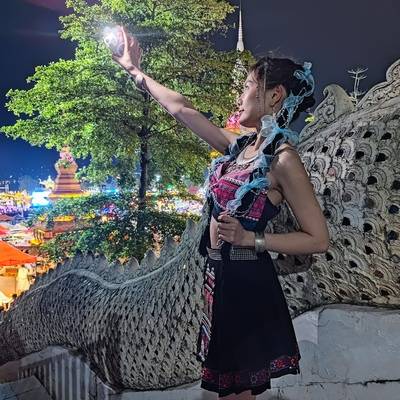 夜景模特