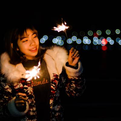 夜景模特