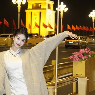 夜景模特