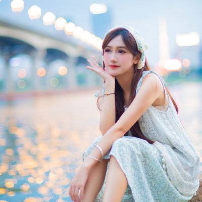夜景模特
