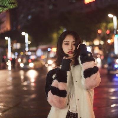 夜景模特