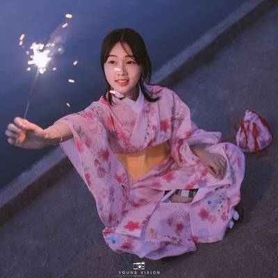 夜景模特
