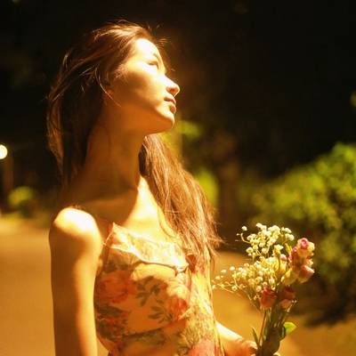 夜景模特