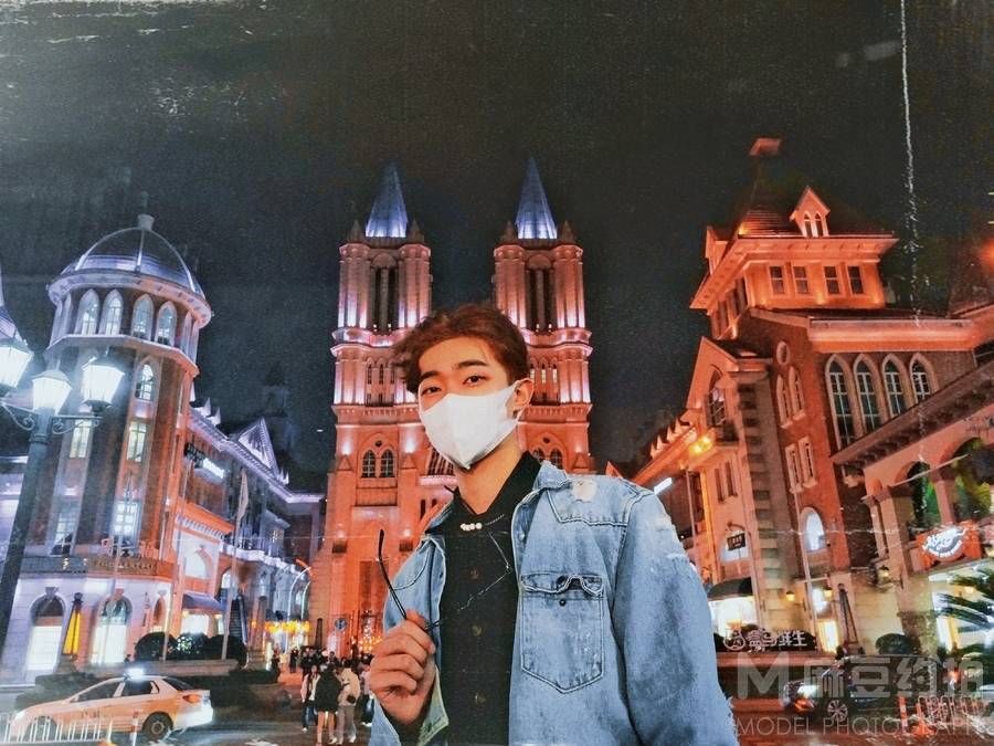 夜景模特