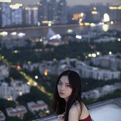 夜景模特