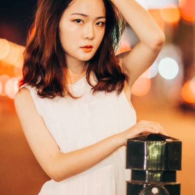 夜景模特