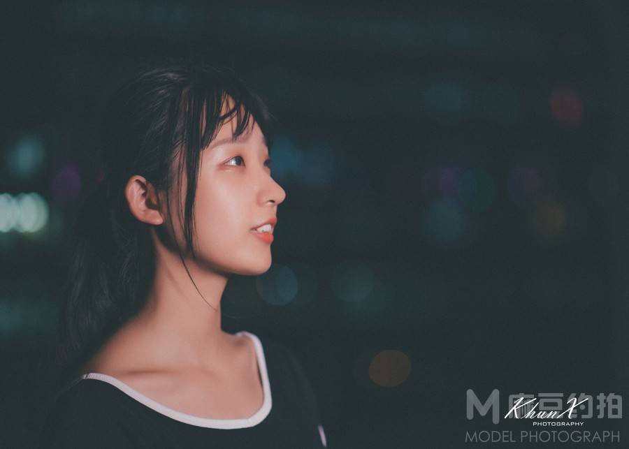 夜景模特