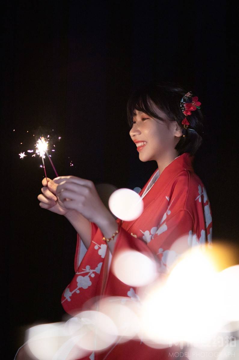 夜景模特