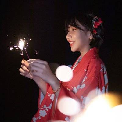 夜景模特