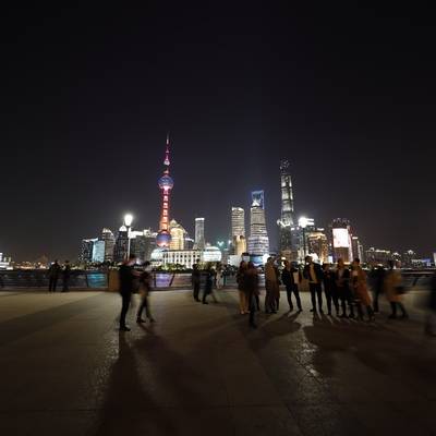 夜景模特