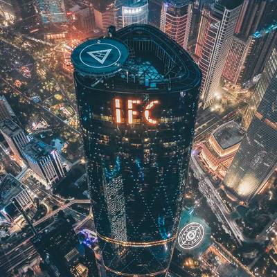 夜景模特