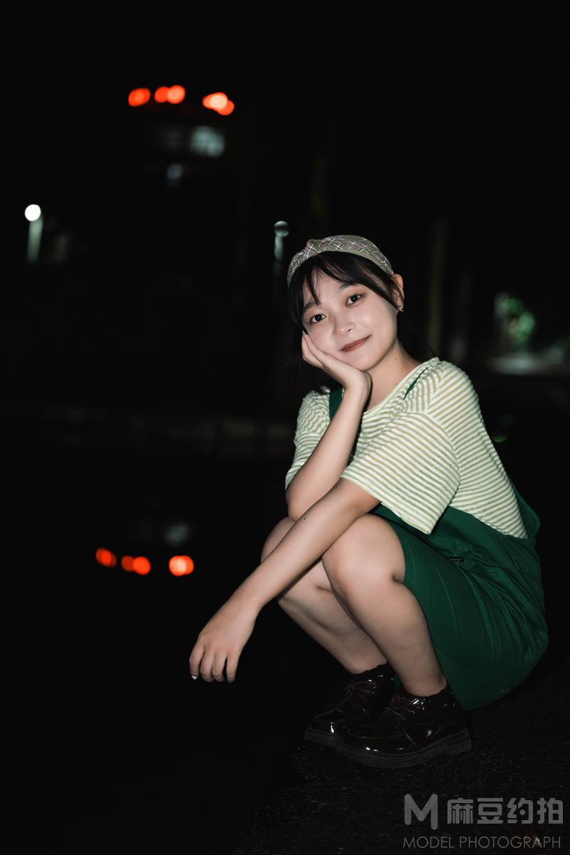 夜景模特