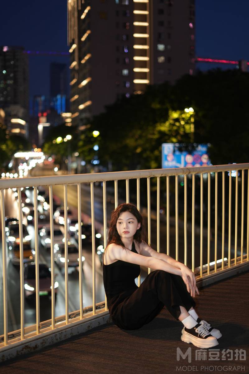 夜景模特