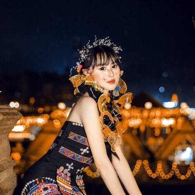 夜景模特