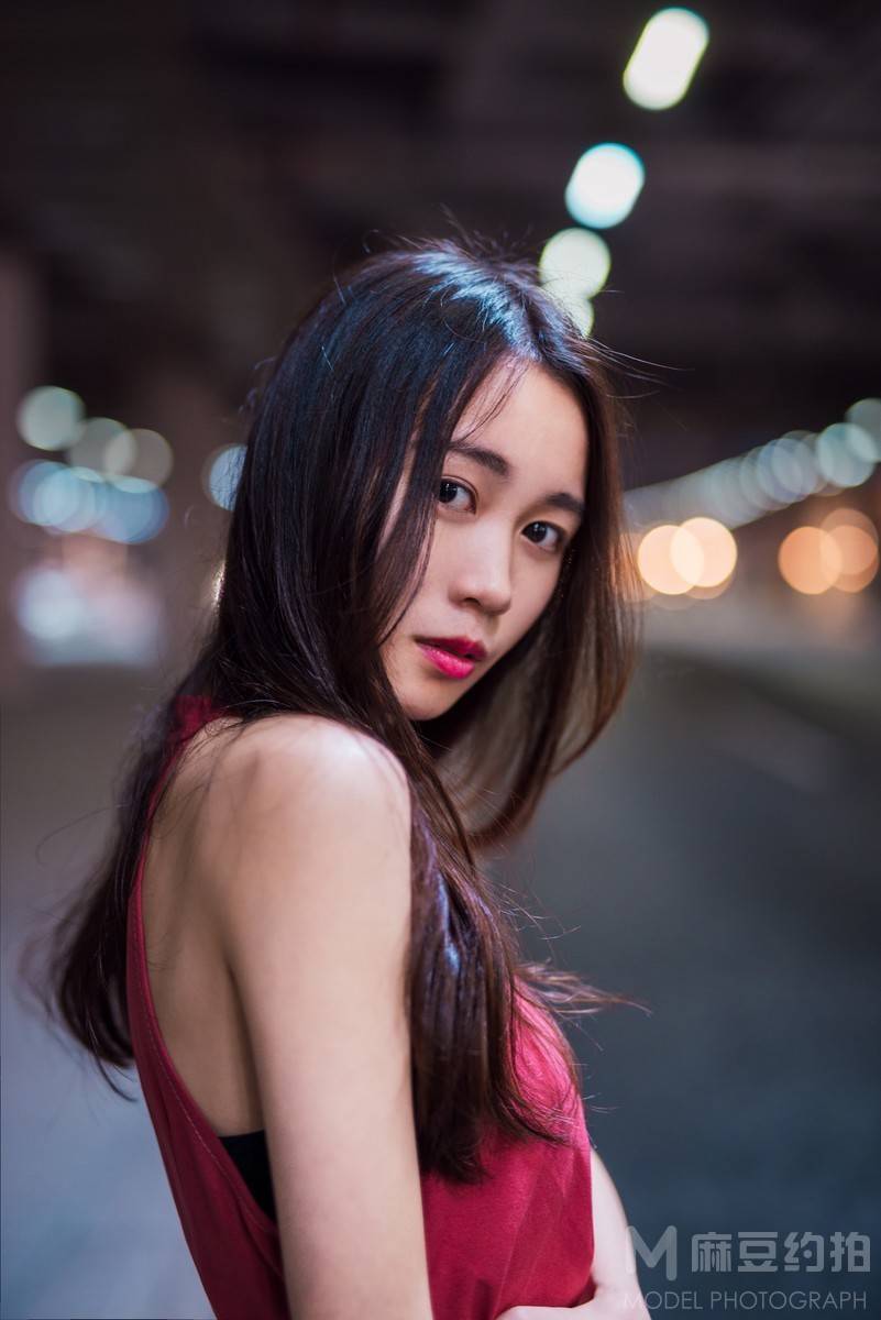 夜景模特