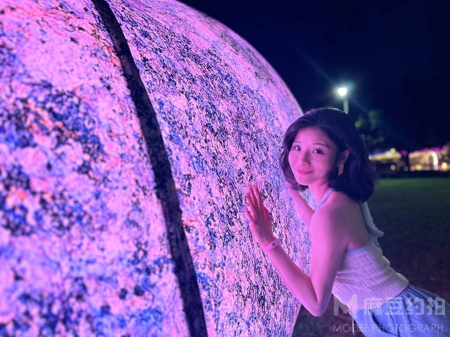 夜景模特