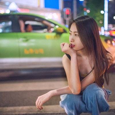 夜景模特