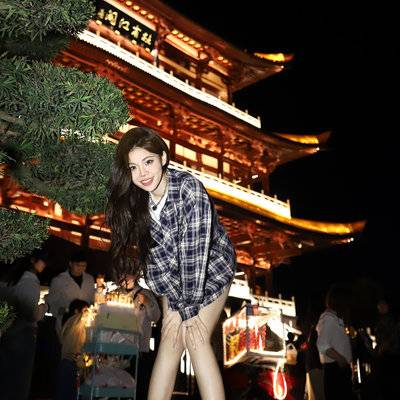 夜景模特