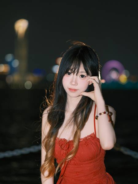 夜景模特
