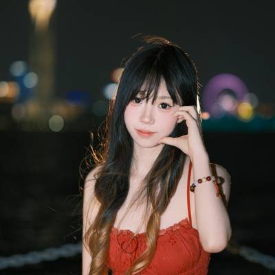 夜景模特