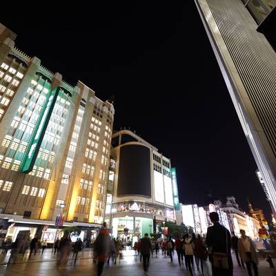 夜景模特