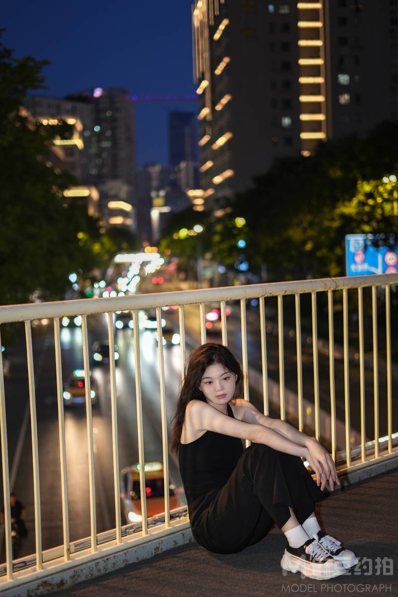 夜景模特