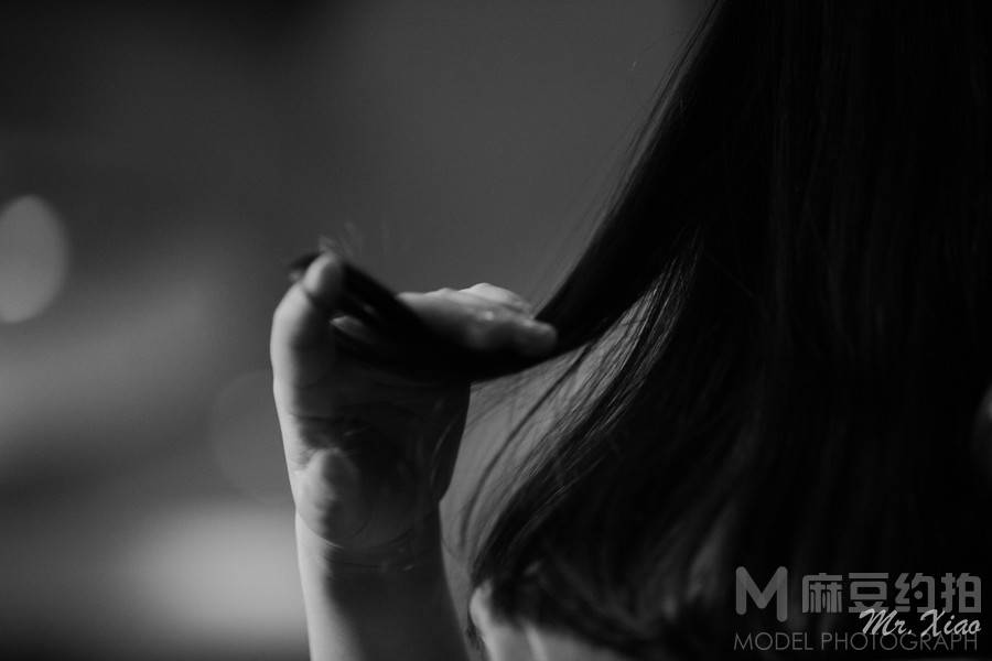 黑白模特