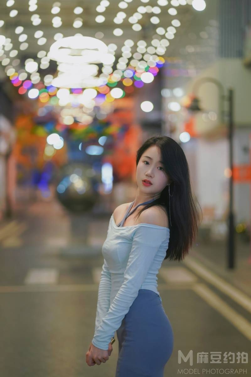 夜景模特