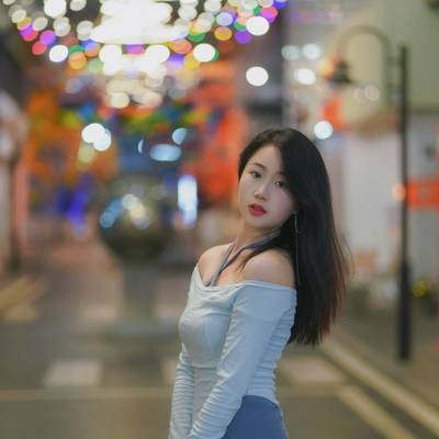 夜景模特