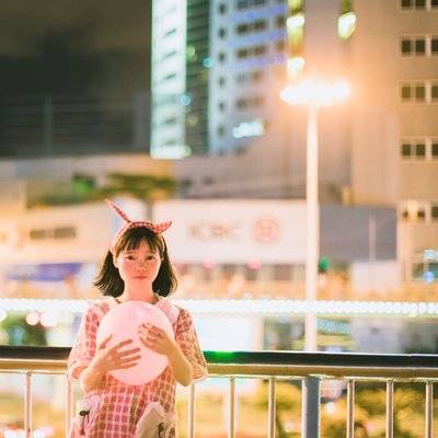 夜景模特