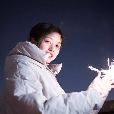 夜景模特