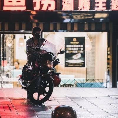 夜景模特