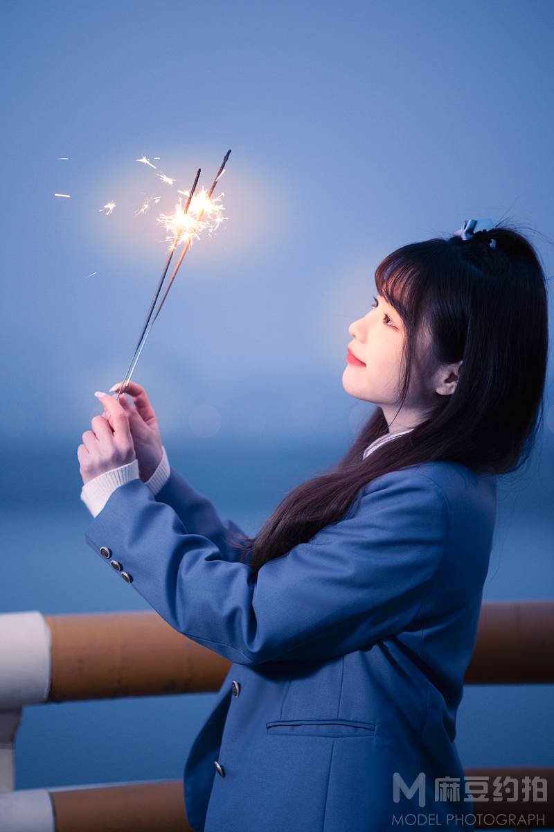 夜景模特