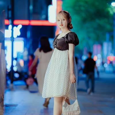 夜景模特