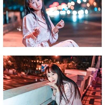 夜景模特