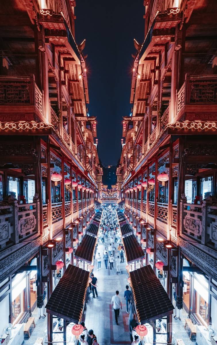 夜景模特