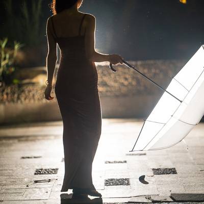 夜景模特
