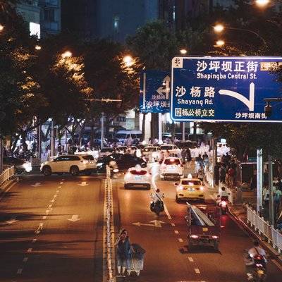 夜景模特
