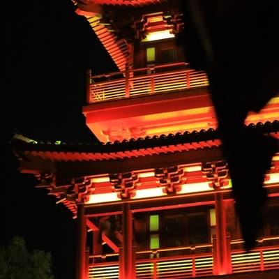 夜景模特