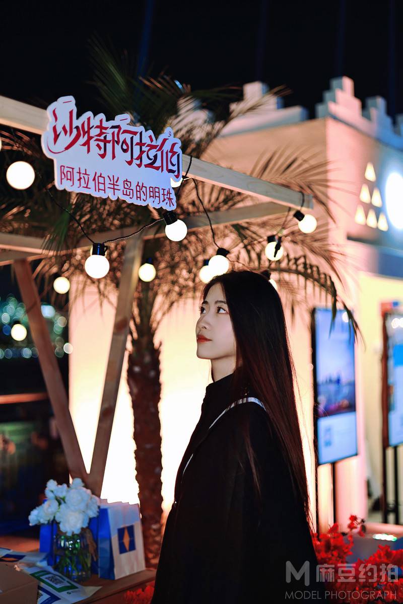 夜景模特
