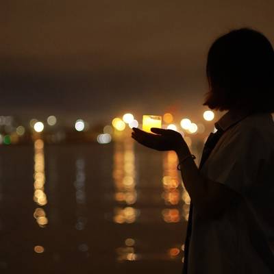 夜景模特