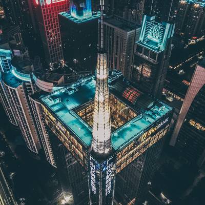 夜景模特
