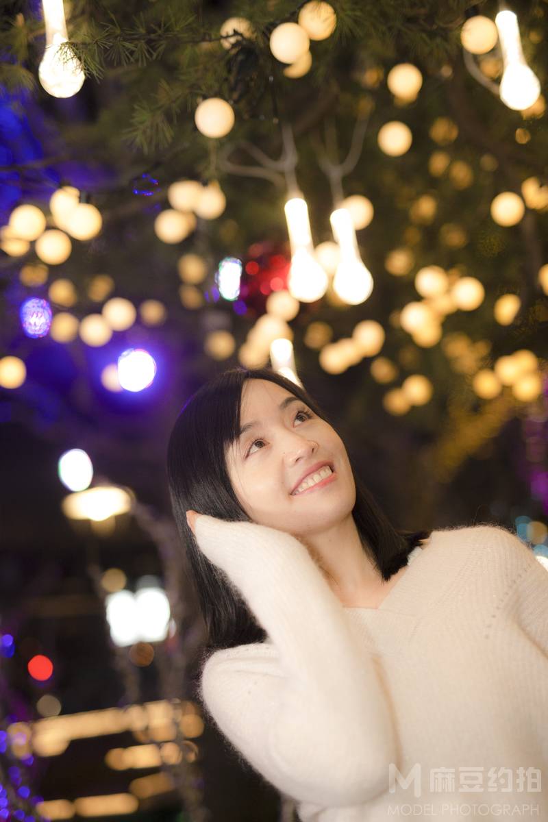夜景模特